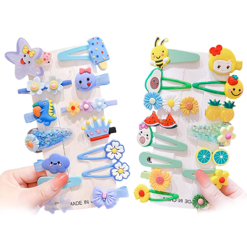 Amazon.co.jp: GOCROWEEN ヘアクリップ 子供 ヘアピン 女の子 28点豪華