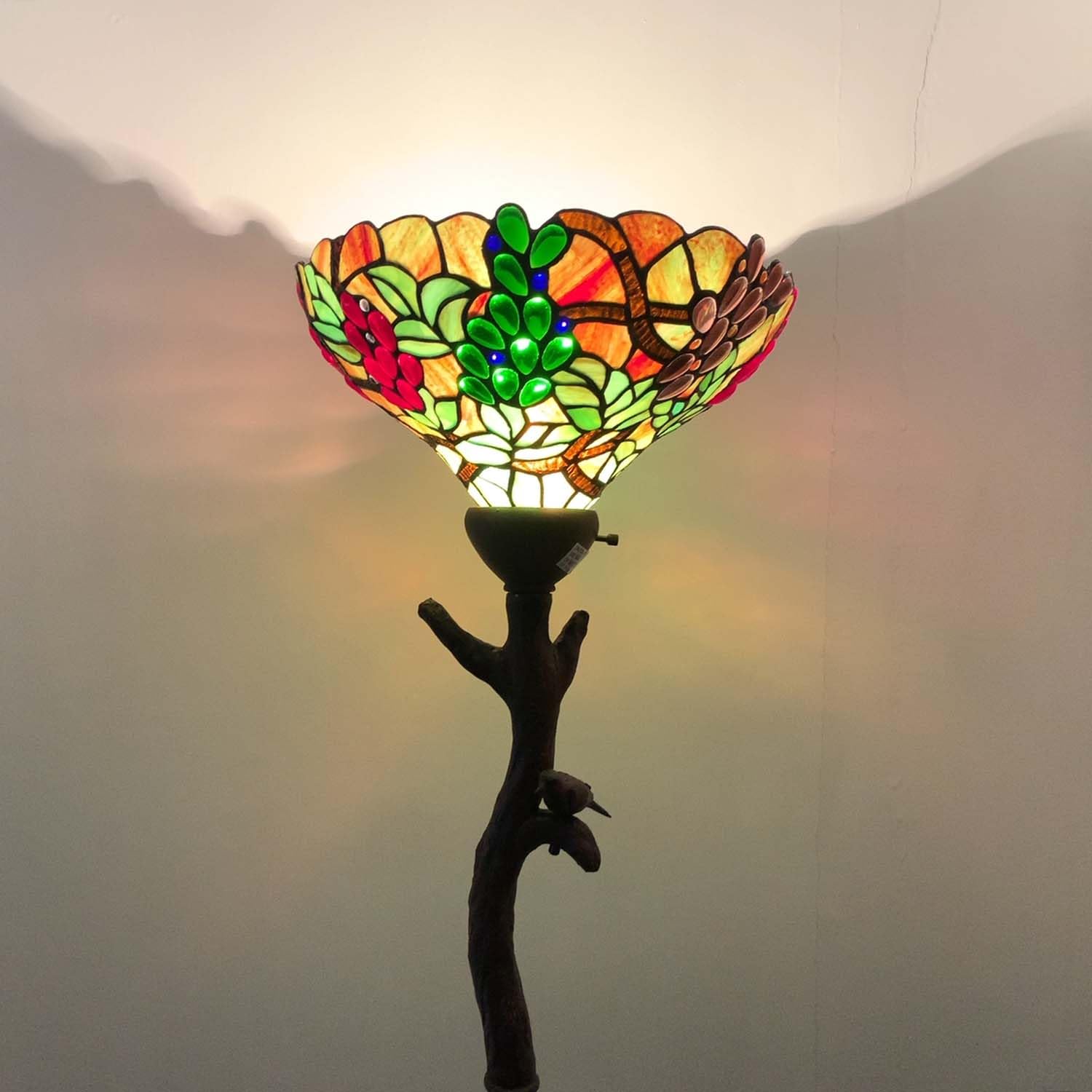 Amazon.co.jp : フロアライト フロアランプ ステンドグラス スタンド