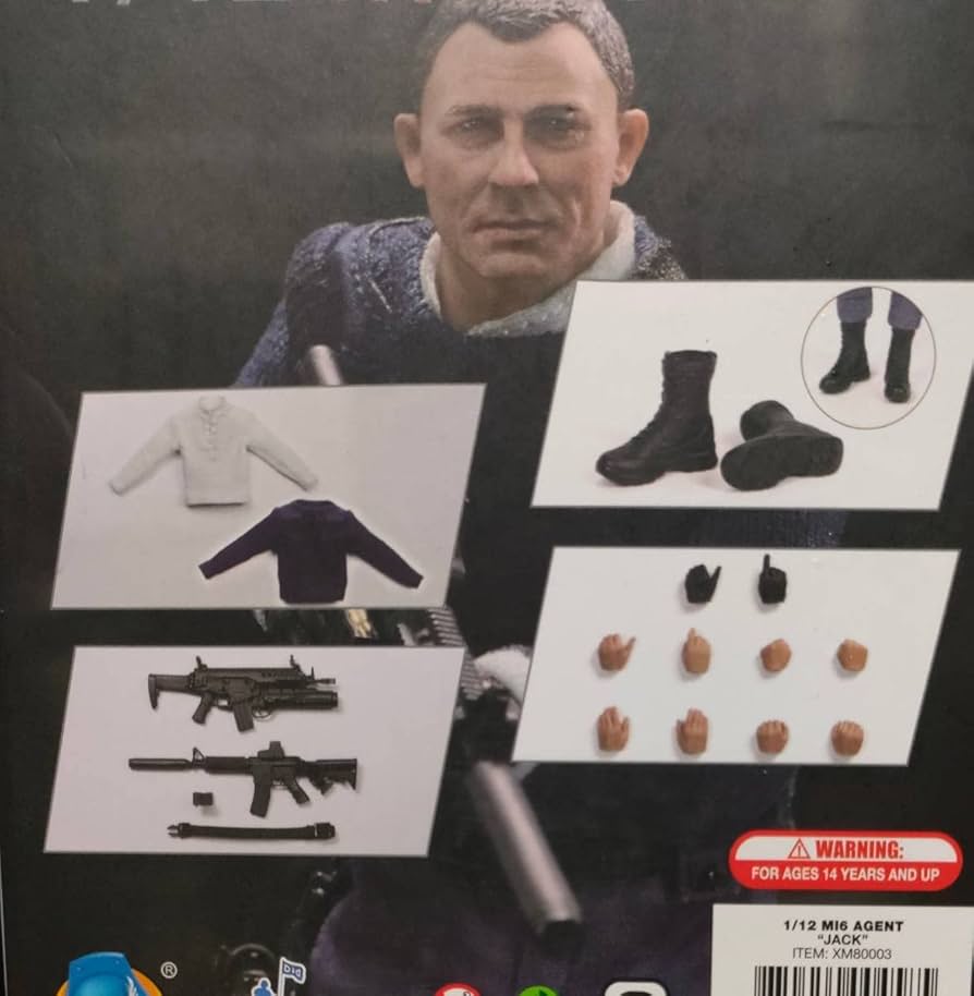 Amazon.co.jp: 1/12 007 ジェームズ・ボンド アクションフィギュア