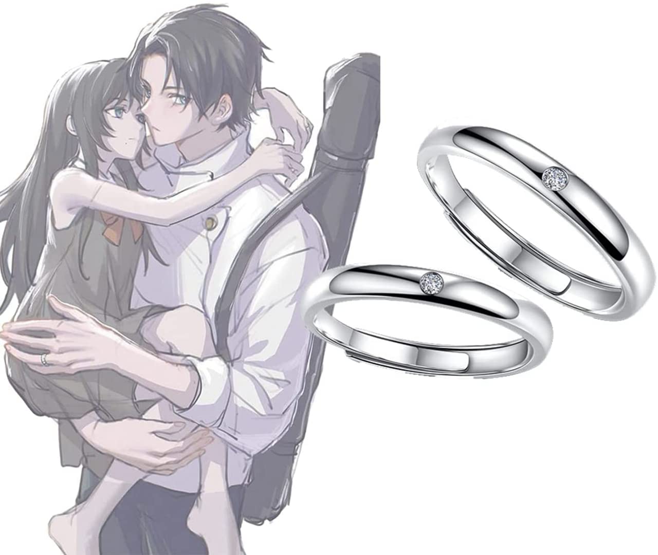 Amazon.co.jp: JIHUO 乙骨憂太 婚約指輪 呪術迴戦 指輪 シルバー925