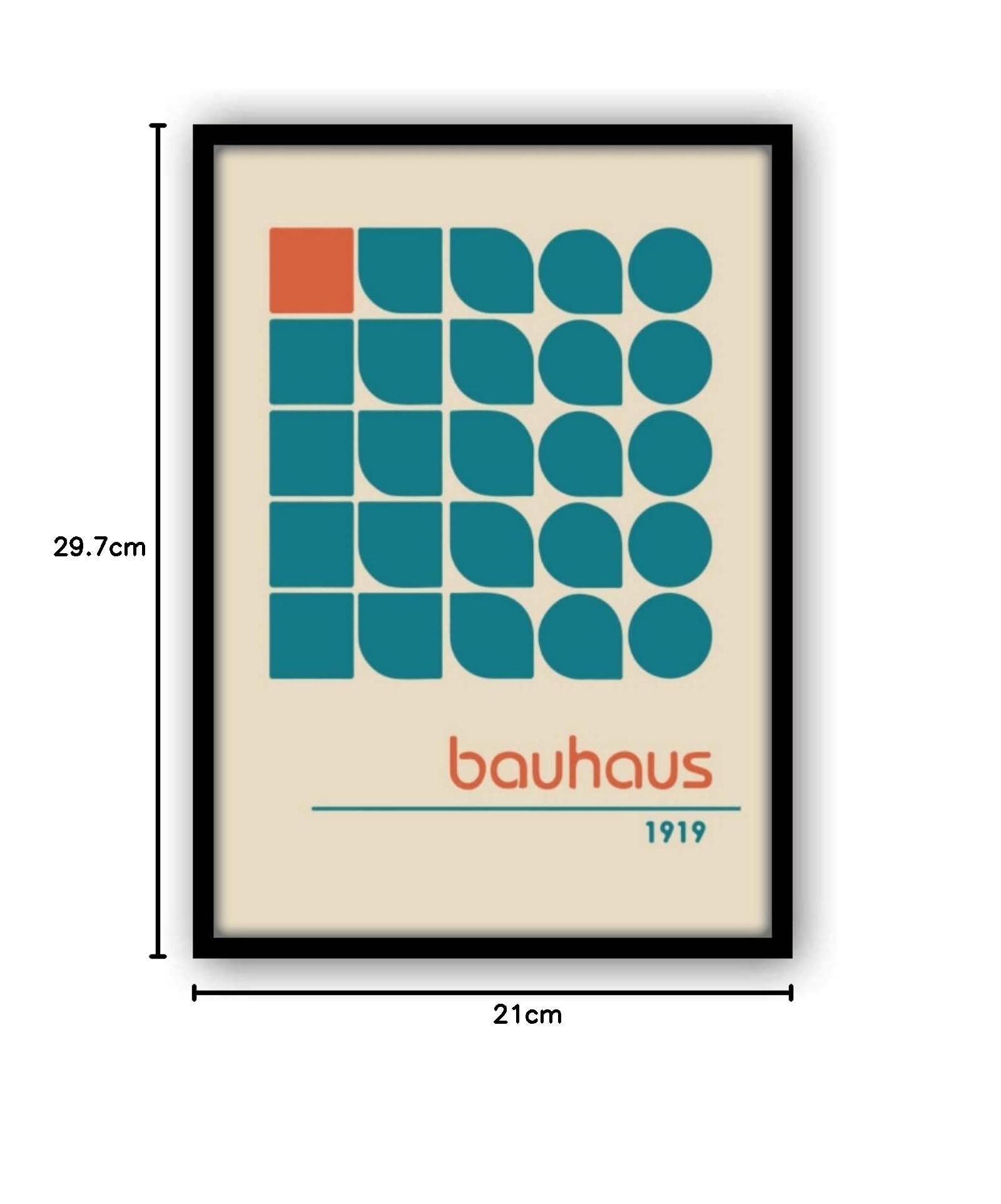 Amazon.co.jp: バウハウス デザイン5 フレーム付き ポスターaoipro (黒