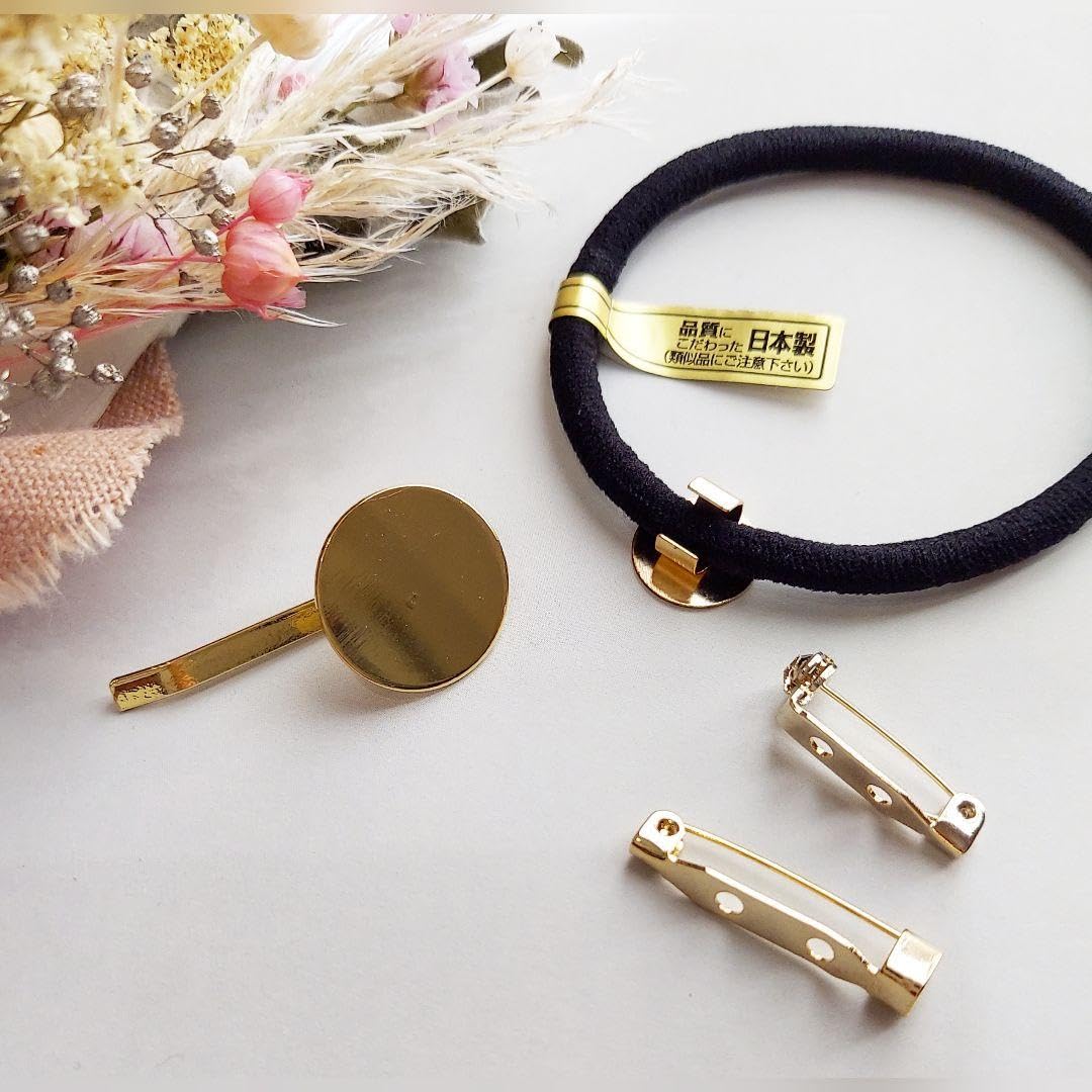 Amazon.co.jp: レジン 大人可愛い ヘアゴム ポニーフック ブローチ