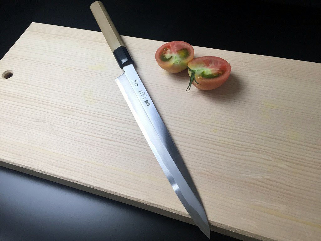 Amazon.co.jp: 有次 包丁 柳刃 特製 240mm 刺身包丁 白鋼2 日本製