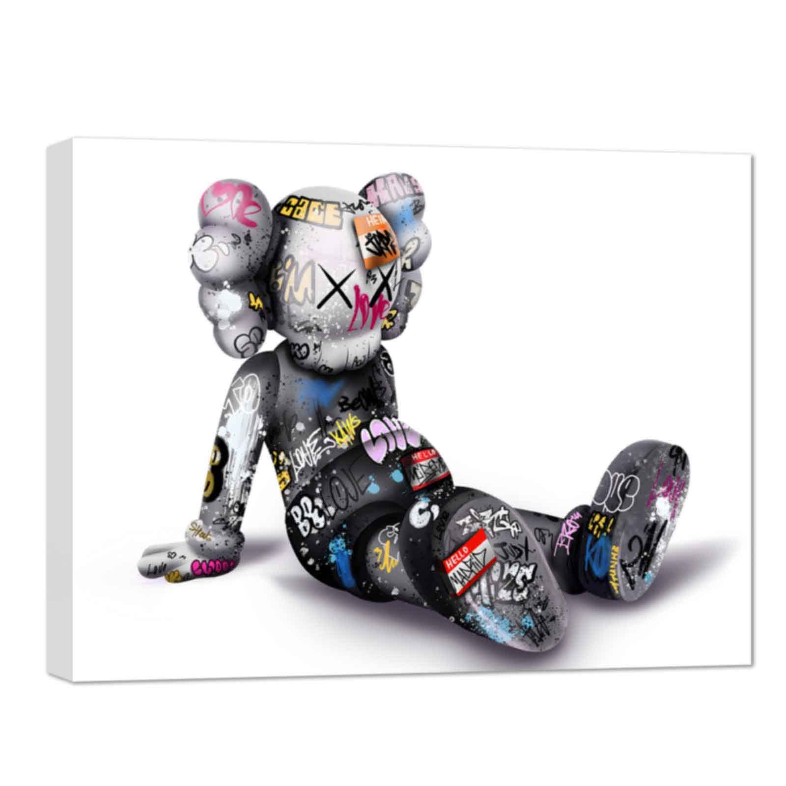 Amazon.co.jp: カウズ ポスター アートパネル KAWS 絵画 セサミ