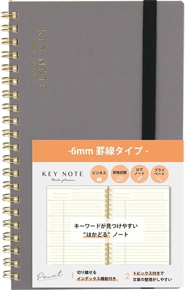 Amazon.co.jp: ラボクリップ ノート A5 スリム ミーツプランナー キー