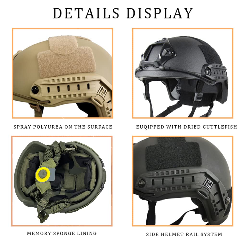 NIJ-Ⅲa実物防弾ヘルメット、55㎝～62㎝/BK、タクティカルヘルメット