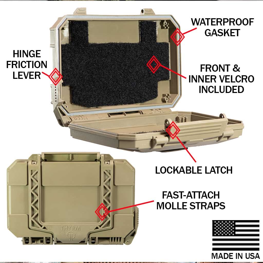 Amazon.co.jp: Thyrm DarkVault Comms クリティカルギアケース、防水