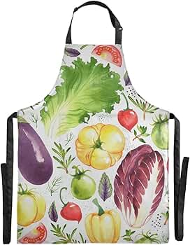Amazon.co.jp: USAKI エプロン レデイース かわいい おしゃれ 野菜 柄