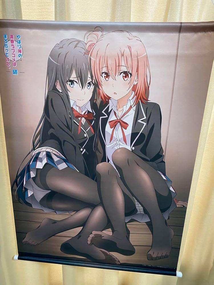 Amazon.co.jp: 俺ガイルの由比ヶ浜結衣と雪ノ下雪乃のタペストリー