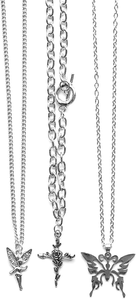 Amazon.com: LIRUNQIN Y2k Necklaces & Accessories - Fairy Grunge