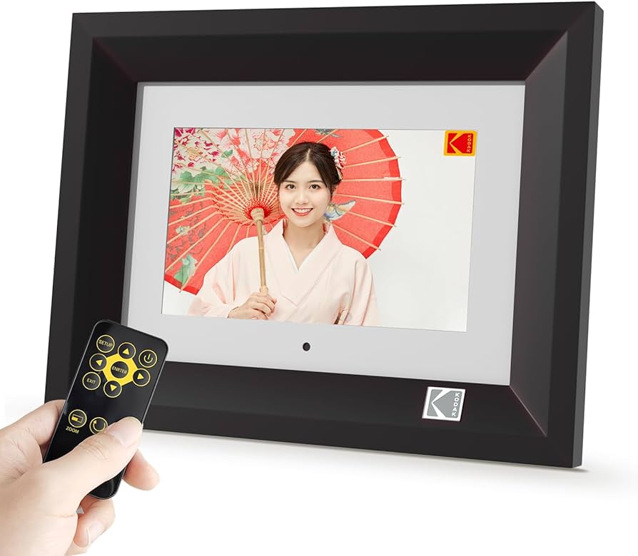 Amazon | KODAK 7インチ 木製デジタルフォトフレーム リモコン操作