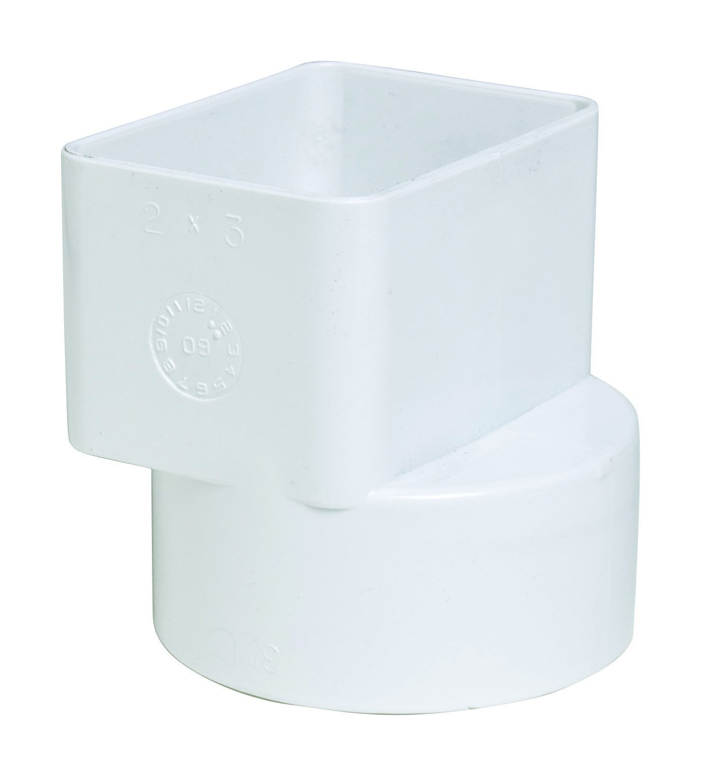 Amazon.com: Plastic Trends P1923 PVC Flush Downspout Adapter, 2