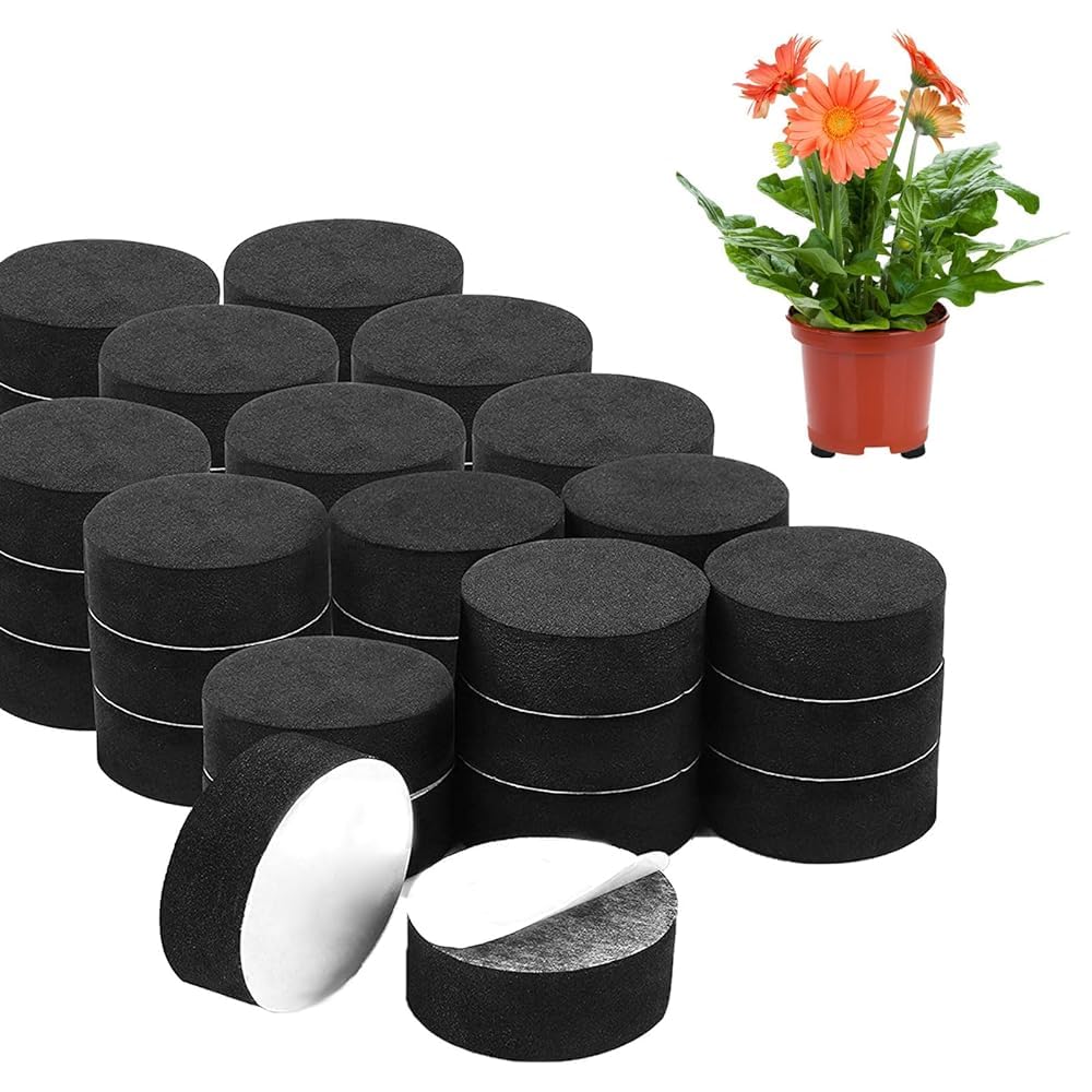 Amazon.co.jp: 植木鉢 足ライザー 48個セット 鉢底ネット フットマット