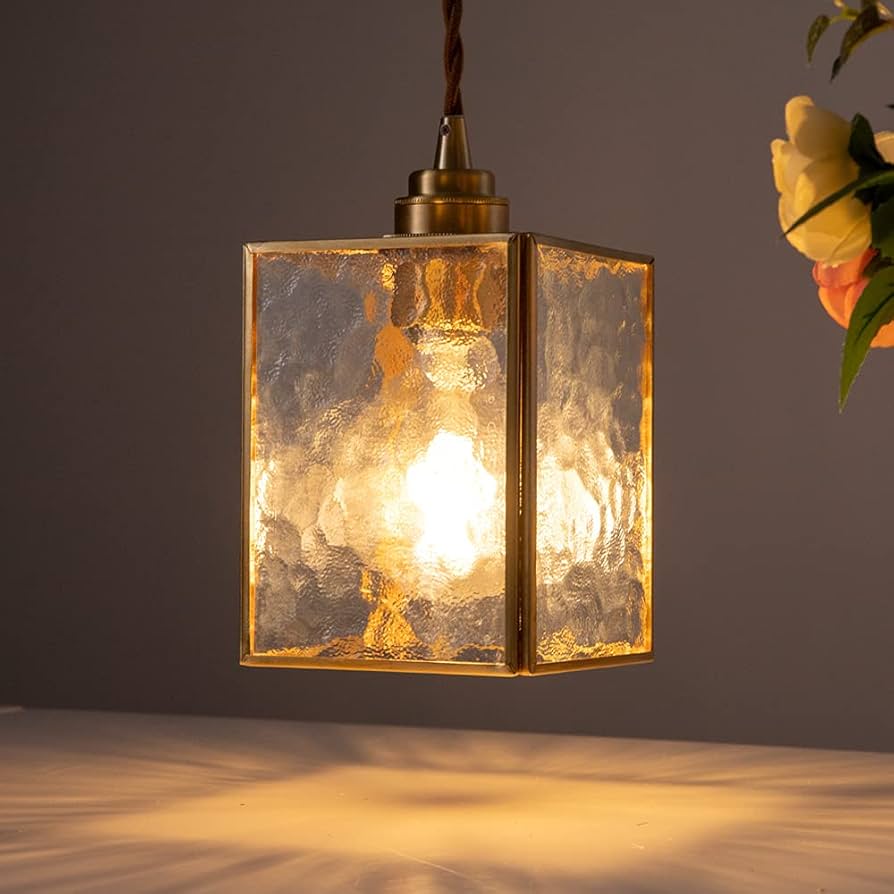 Amazon.co.jp : Chende ペンダントライト ガラス 真鍮 1灯 おしゃれ