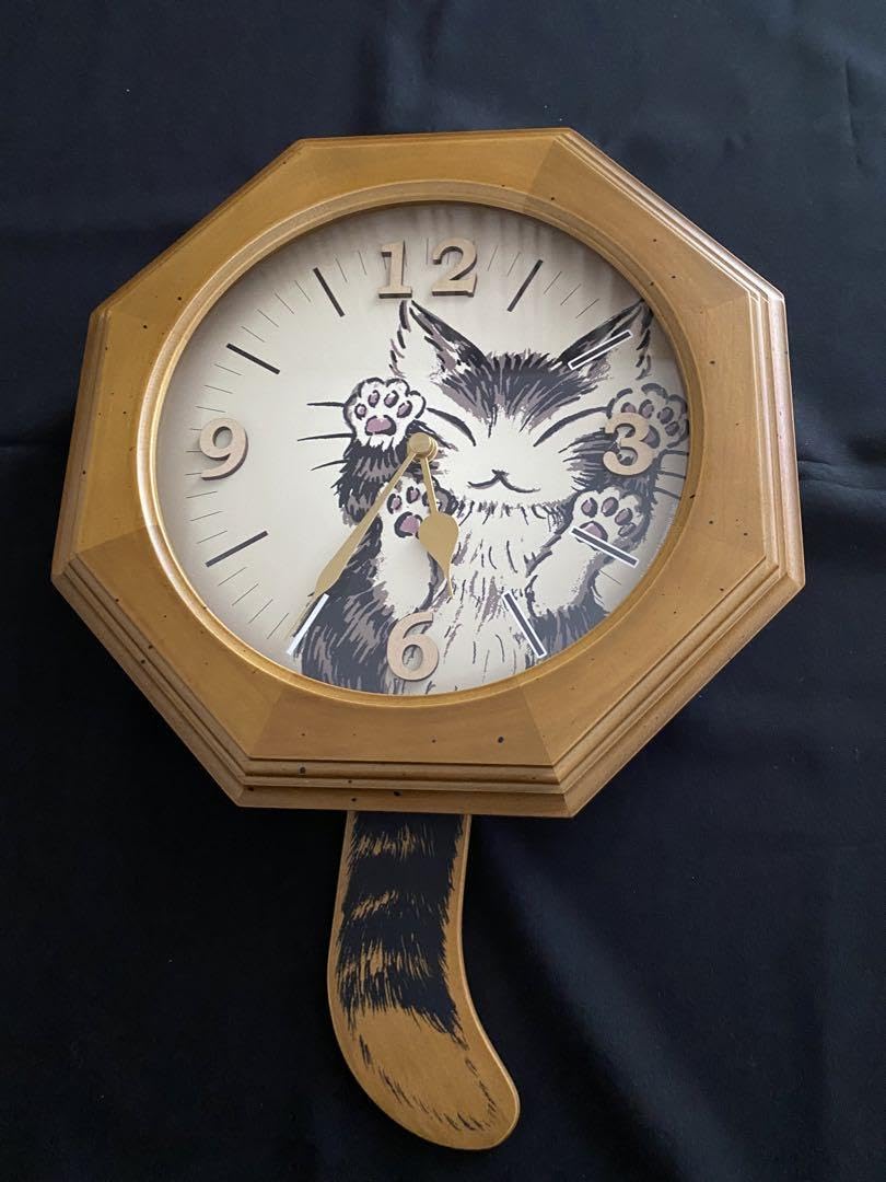 ダヤン掛け時計わちふぃーるどダヤンにゃんキューテイル振り子時計 ダヤン