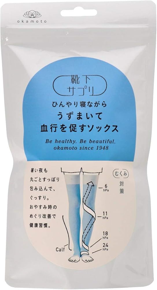 Amazon.co.jp: [okamoto(オカモト)]靴下サプリ ひんやり寝ながらロング