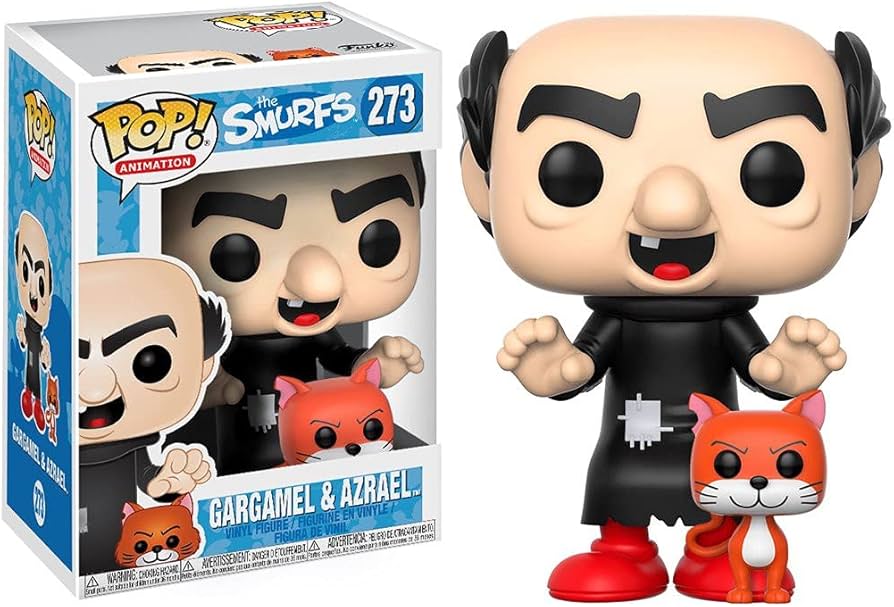 Amazon.com: Funko Pop Animation Smurfs-Gargamel (with Azrael) Toy