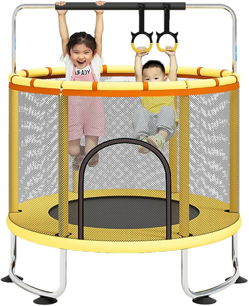 Amazon | トランポリン 屋内 家庭用 子供と大人に適し 高さ調節可能