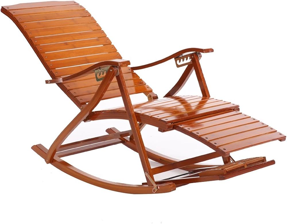 Amazon.co.jp: 竹製ロッキングチェア 大人用昼寝用チェア