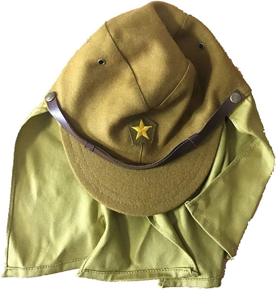 Amazon.co.jp: 軍帽帽垂れ有レプリカ下士官旧日本軍戦闘帽子制帽精密