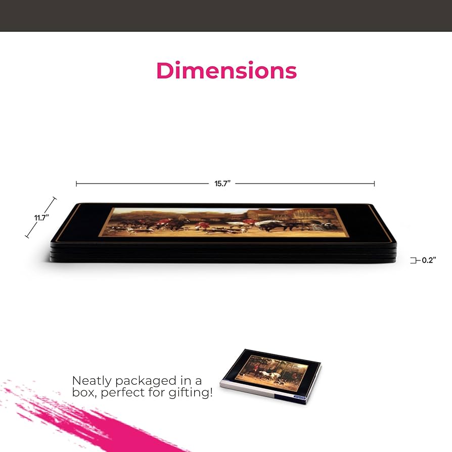 Amazon｜(ピンパーネル) Pimpernel プレースマット4点セット Lサイズ