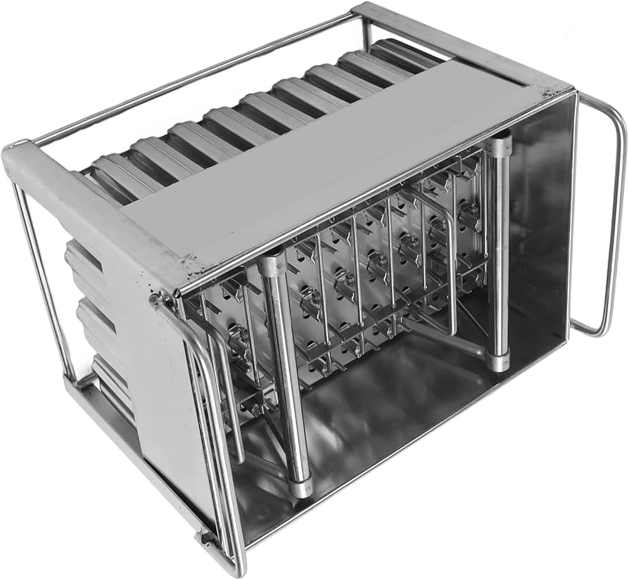 Amazon｜40個のステンレス鋼のアイスキャンデー型、多機能アイス