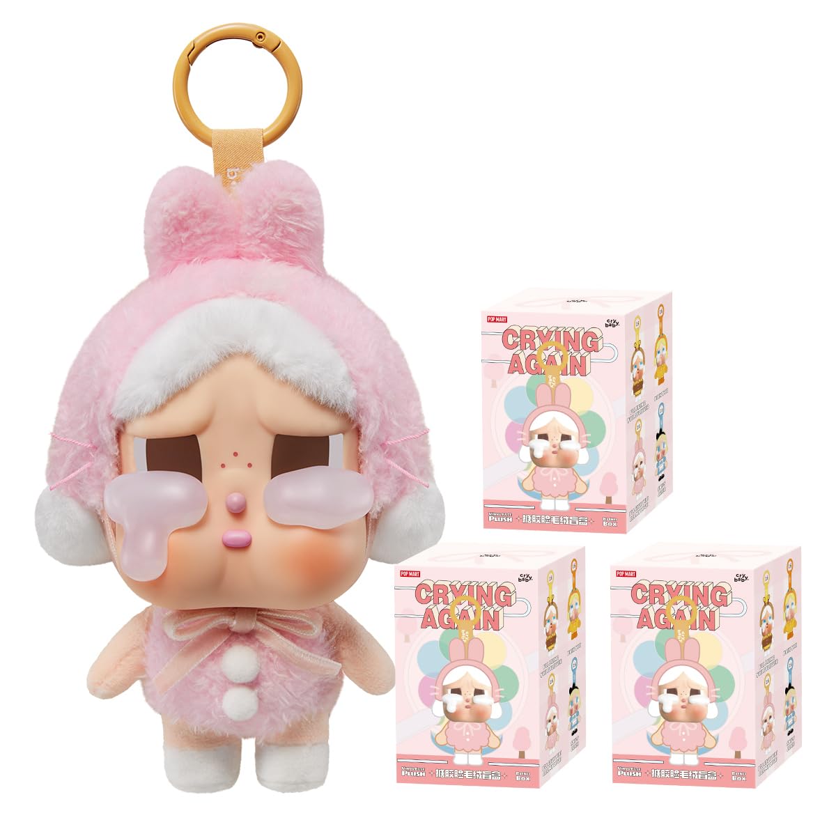 Amazon.co.jp: POP MART CRYBABY Crying Again シリーズ フェイス