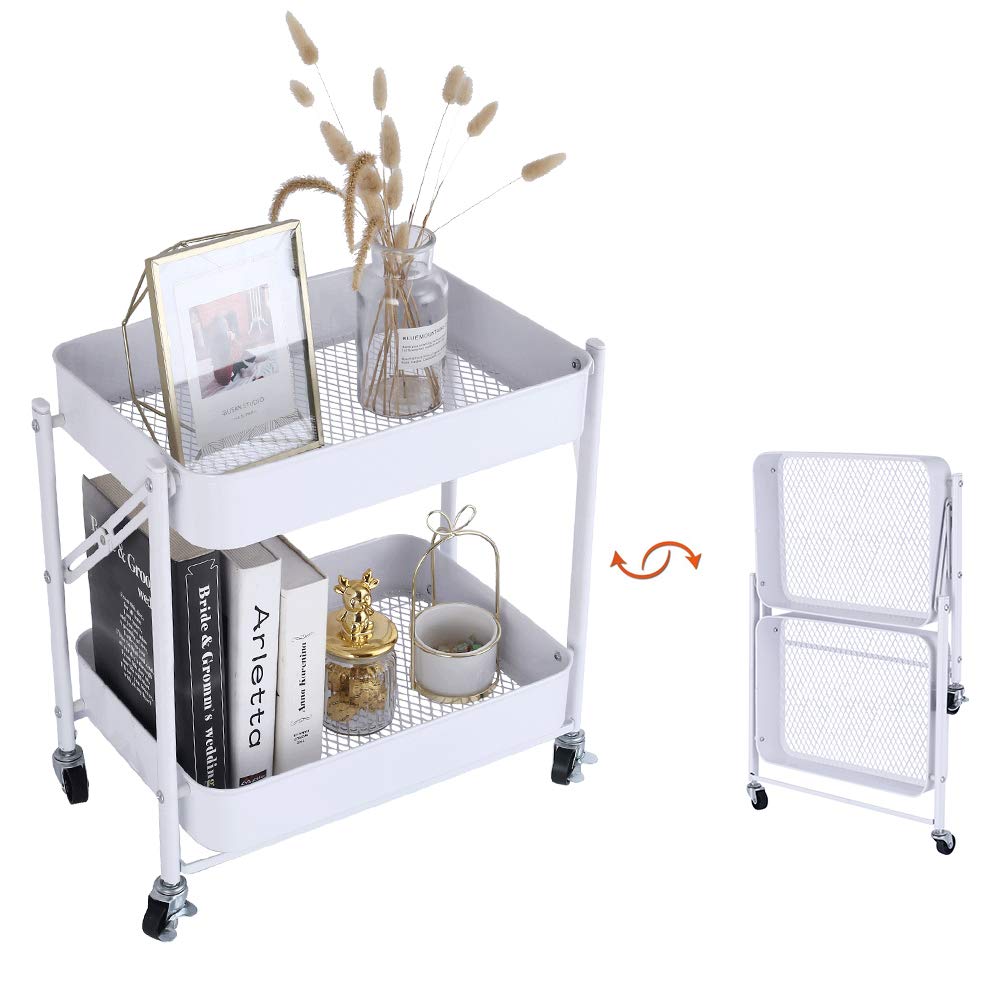 Amazon.co.jp: Melody House キッチンワゴン キャスター付き 2段