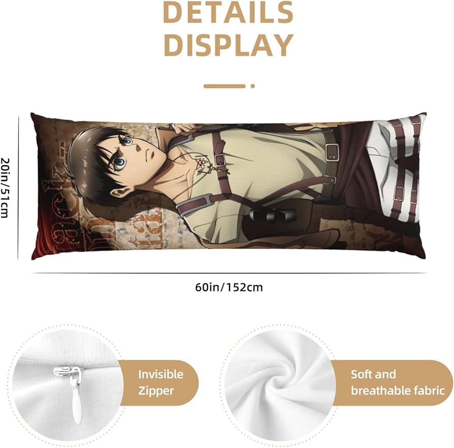 Amazon｜抱き枕カバー 進撃の巨人 エレン・イェーガー 抱き枕