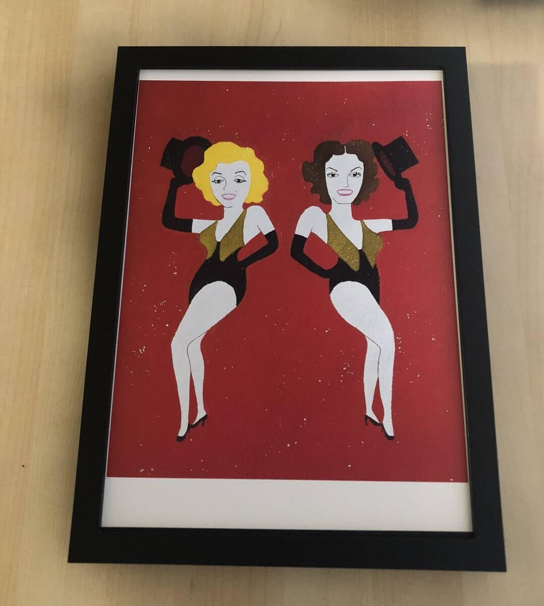 Amazon.co.jp: kj 額装品 和田誠 映画 紳士は金髪がお好き マリリン