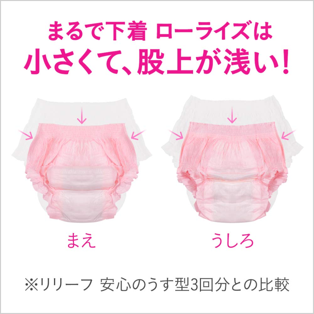 Amazon | リリーフ まるで下着1回分 女性用 ピンクローライズL15枚入り