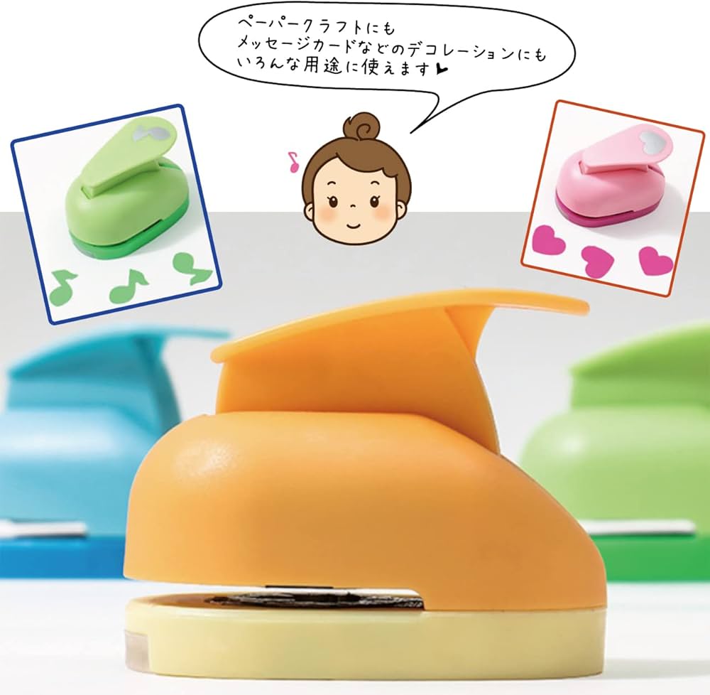 Amazon.co.jp: ヒロワールドトレード クラフトパンチ 4個セット