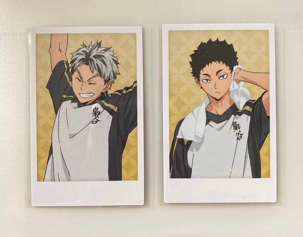 Amazon.co.jp: ハイキュー極楽湯 木兎 赤葦ポラショット2点 : おもちゃ