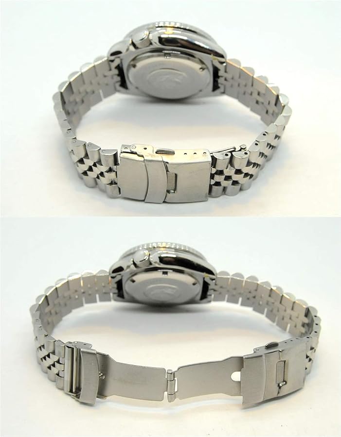 Amazon | [BASIS+] 腕時計 ジュビリー 5連 シルバー 22mm ステンレス