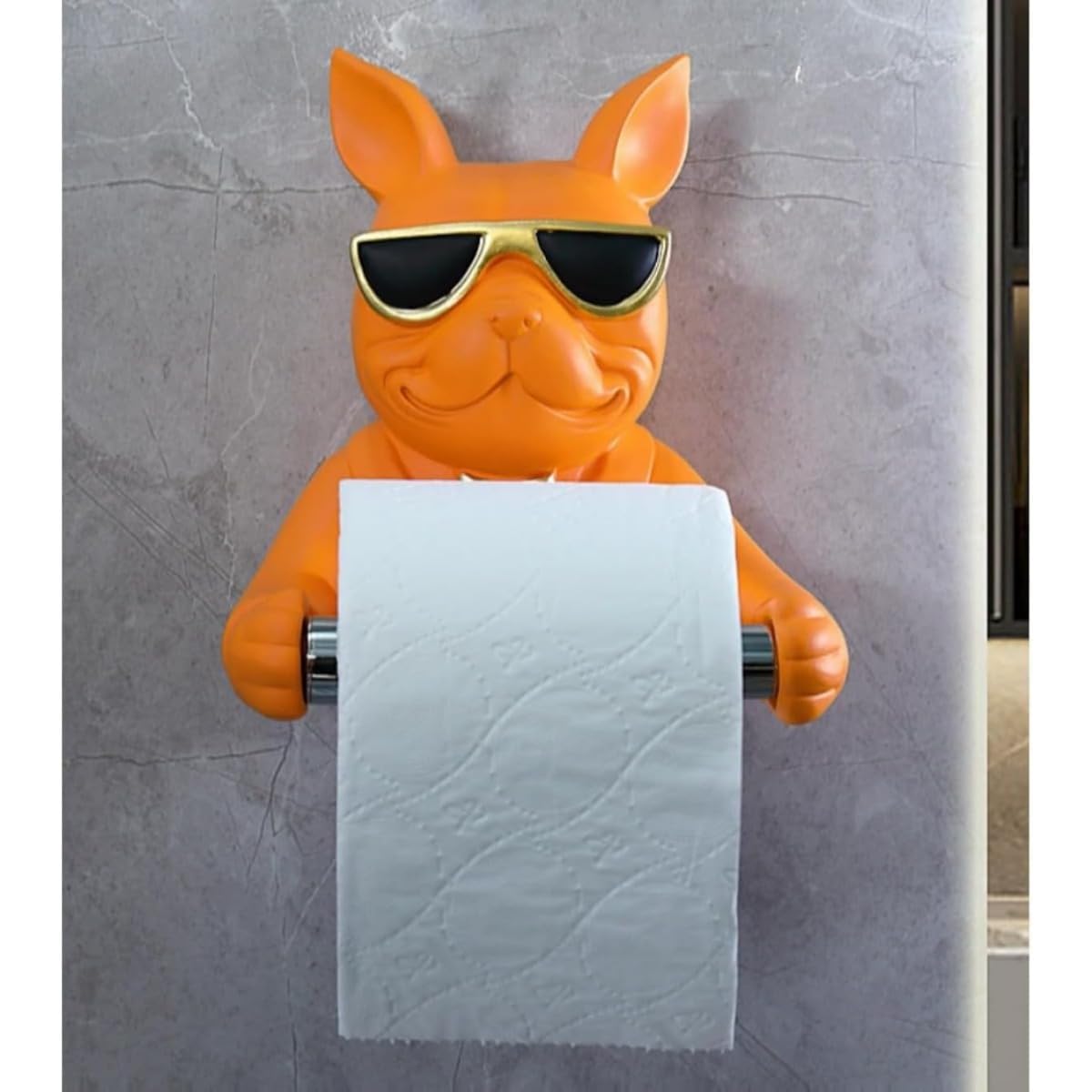 Amazon.co.jp: REENEW ブルドッグ トイレットペーパーホルダー タオル