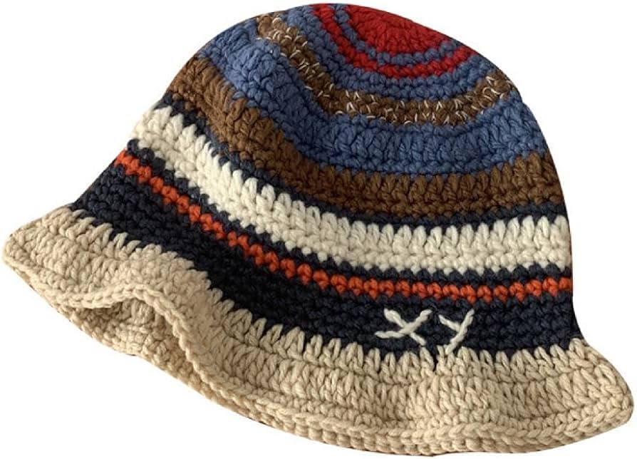 Amazon.co.jp: 女性の帽子ニットビーニー帽子手作りかぎ針編み