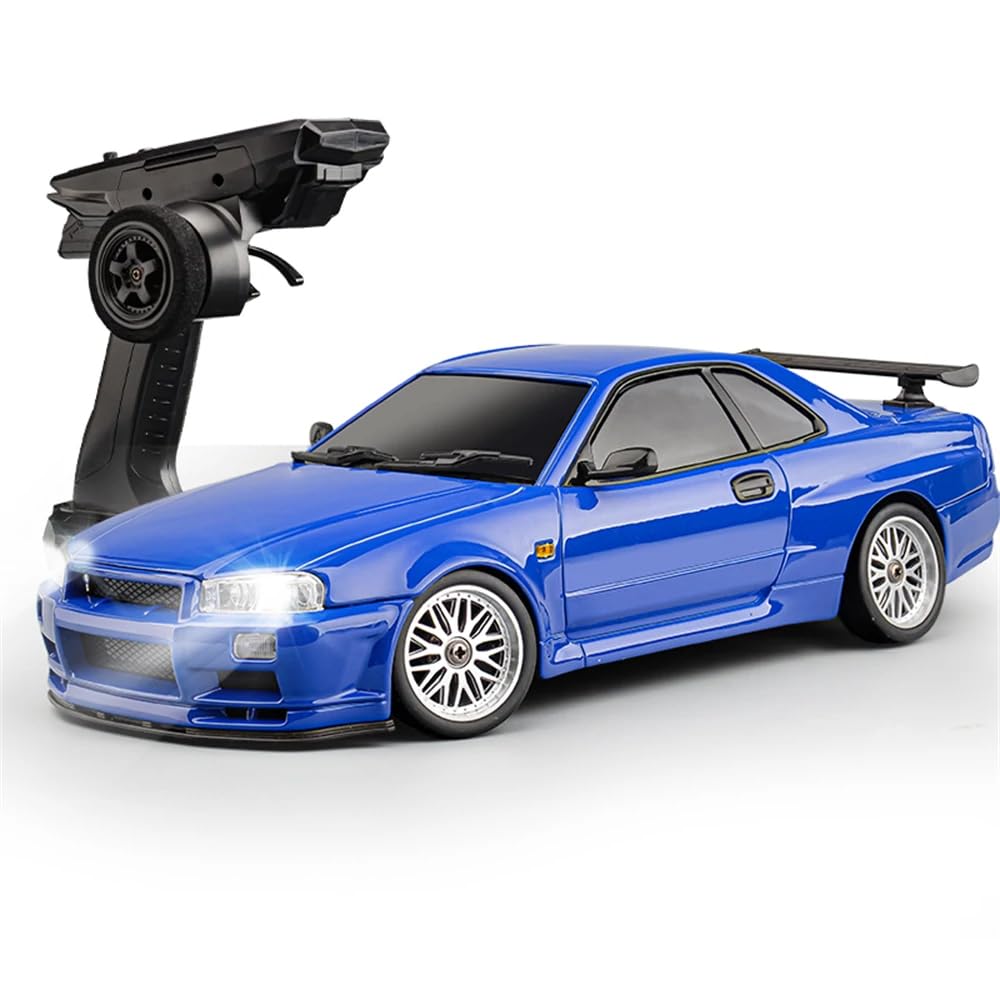 Amazon.co.jp: HJLXMF RC ドリフトカー GTR R34 1/18 合金電動リモート