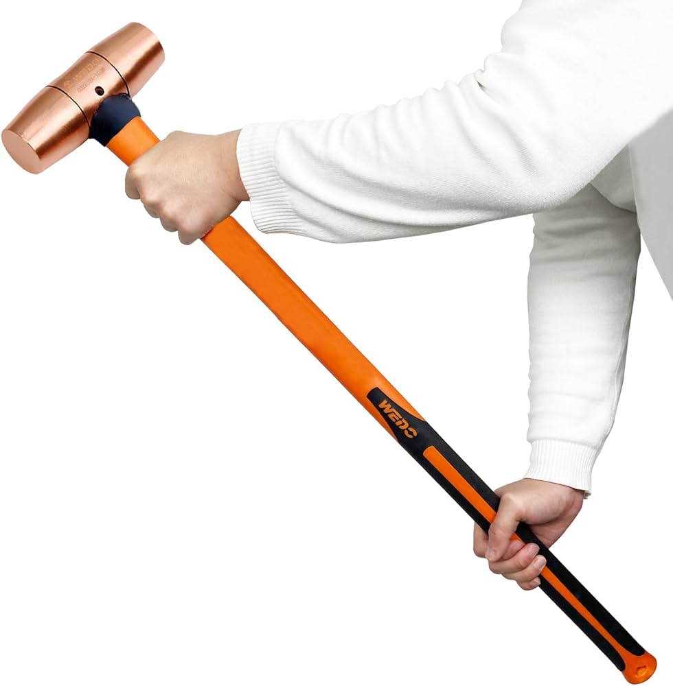 Amazon.co.jp: WEDO 銅ハンマー スレッジハンマー マレット - 6ポンド