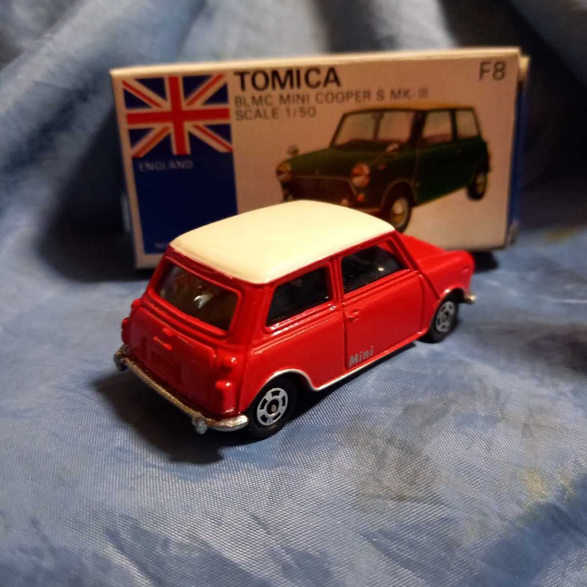 Amazon | トミカ BLMC ミニクーパー S マークⅢ F8 青箱 日本製 赤白