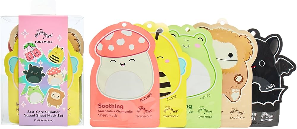 Amazon.com: TONYMOLY x Squishmallows Self-Care Slumber Squad Sheet