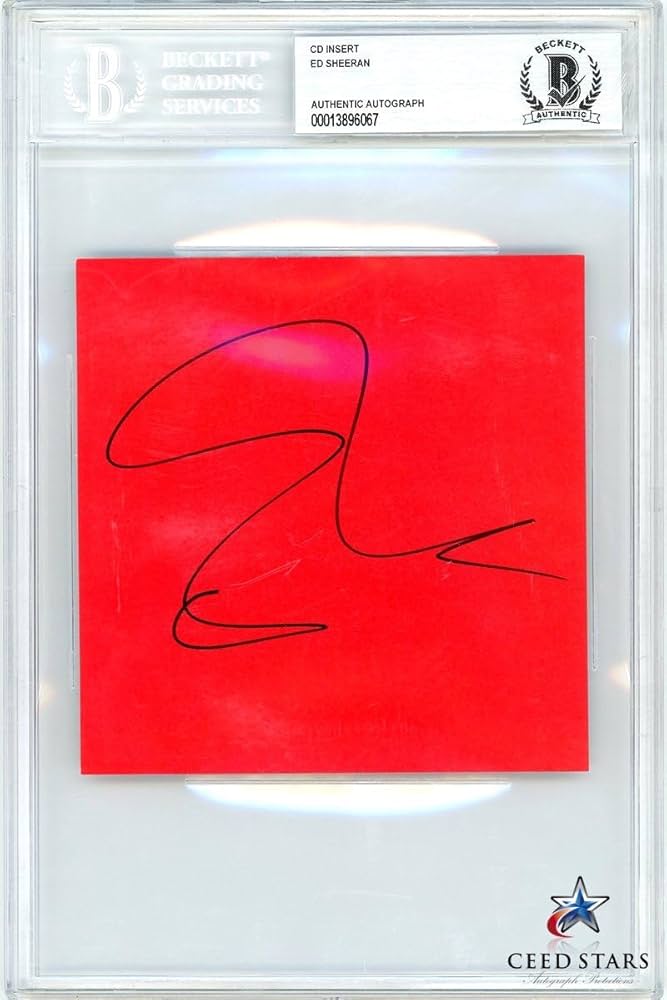 Amazon.co.jp: CS特許エドシーラン 直筆 サイン 入り イコールズ CD