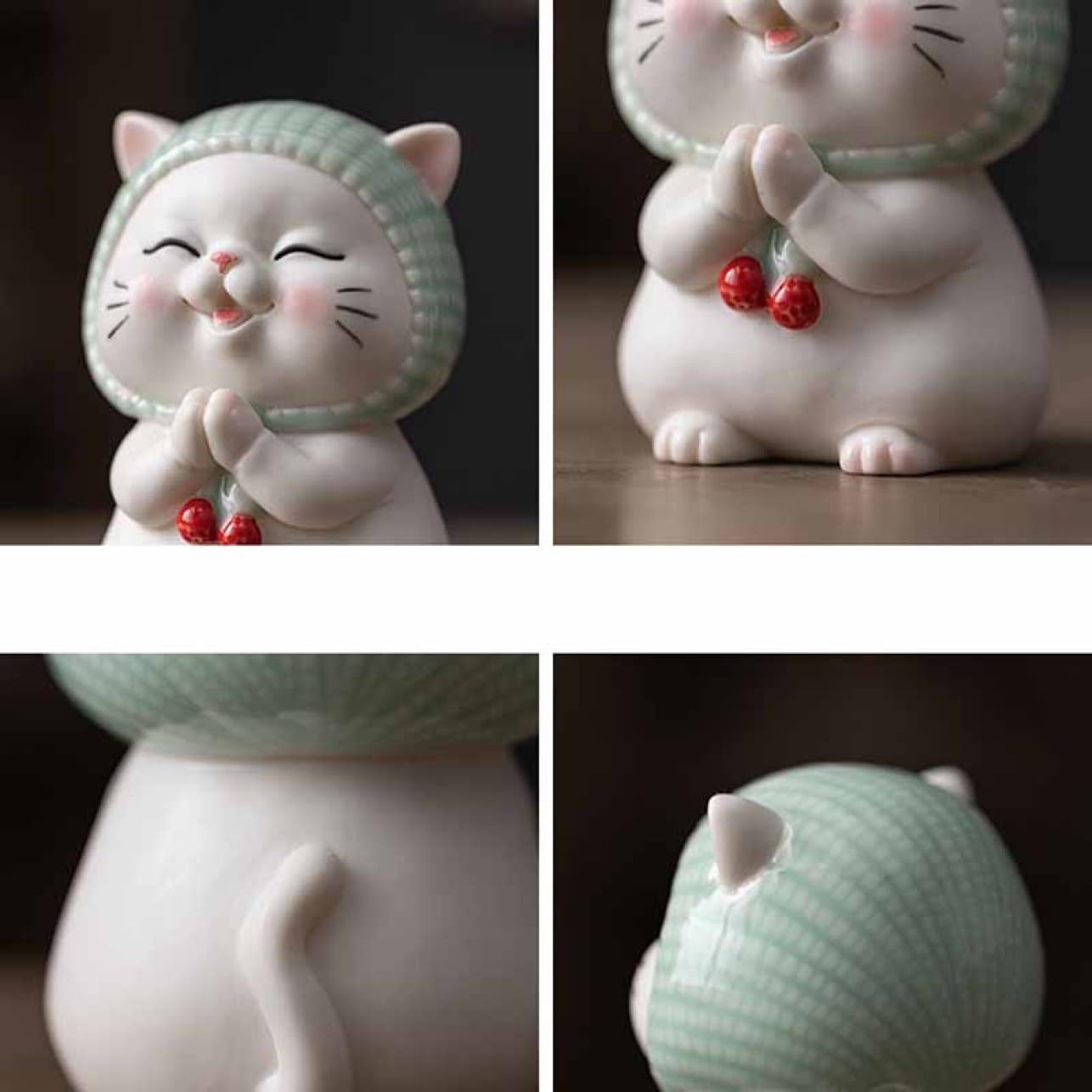 Amazon.co.jp: JAnjiaLxY 猫 置物 オブジェ 卓上 おしゃれ セラミック