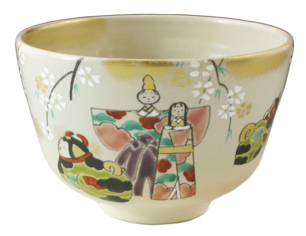 Amazon｜京焼 清水焼 香菊窯 抹茶碗 (化粧箱入) ひな飾り tkh773｜抹茶