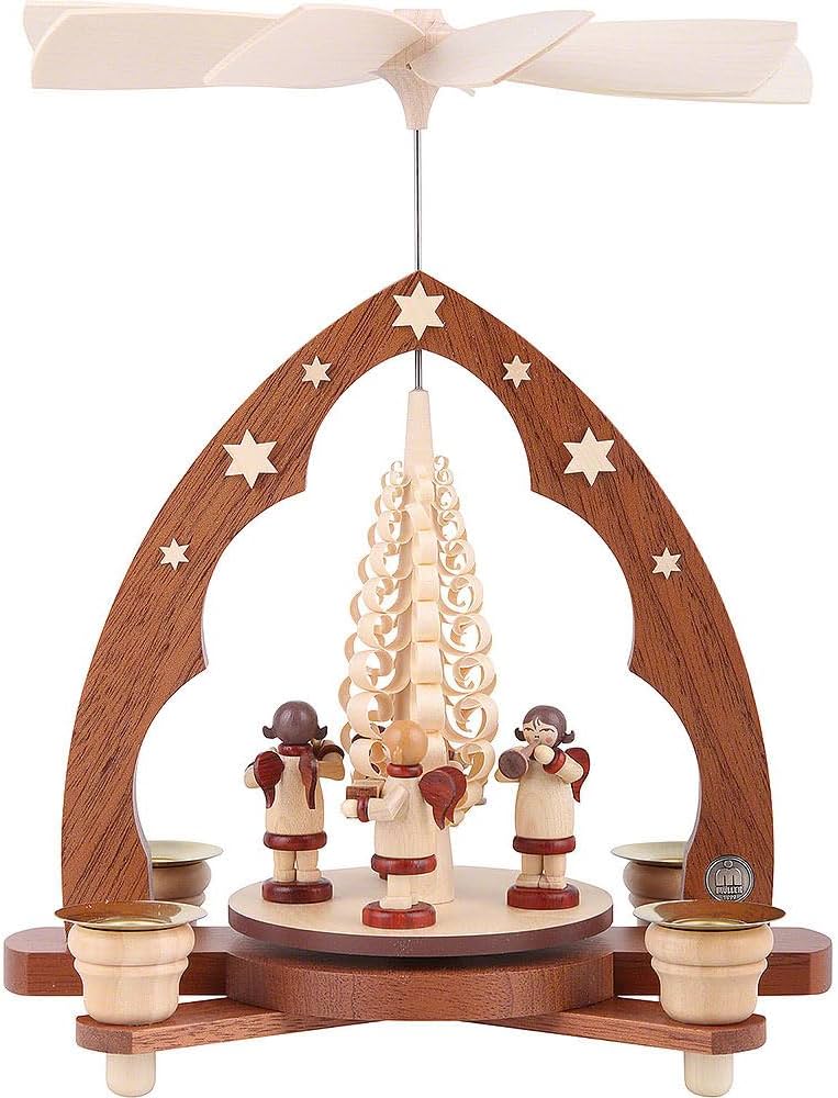 Amazon.co.jp: クリスマスピラミッド 天使 1段 高さ280 cm ナチュラル