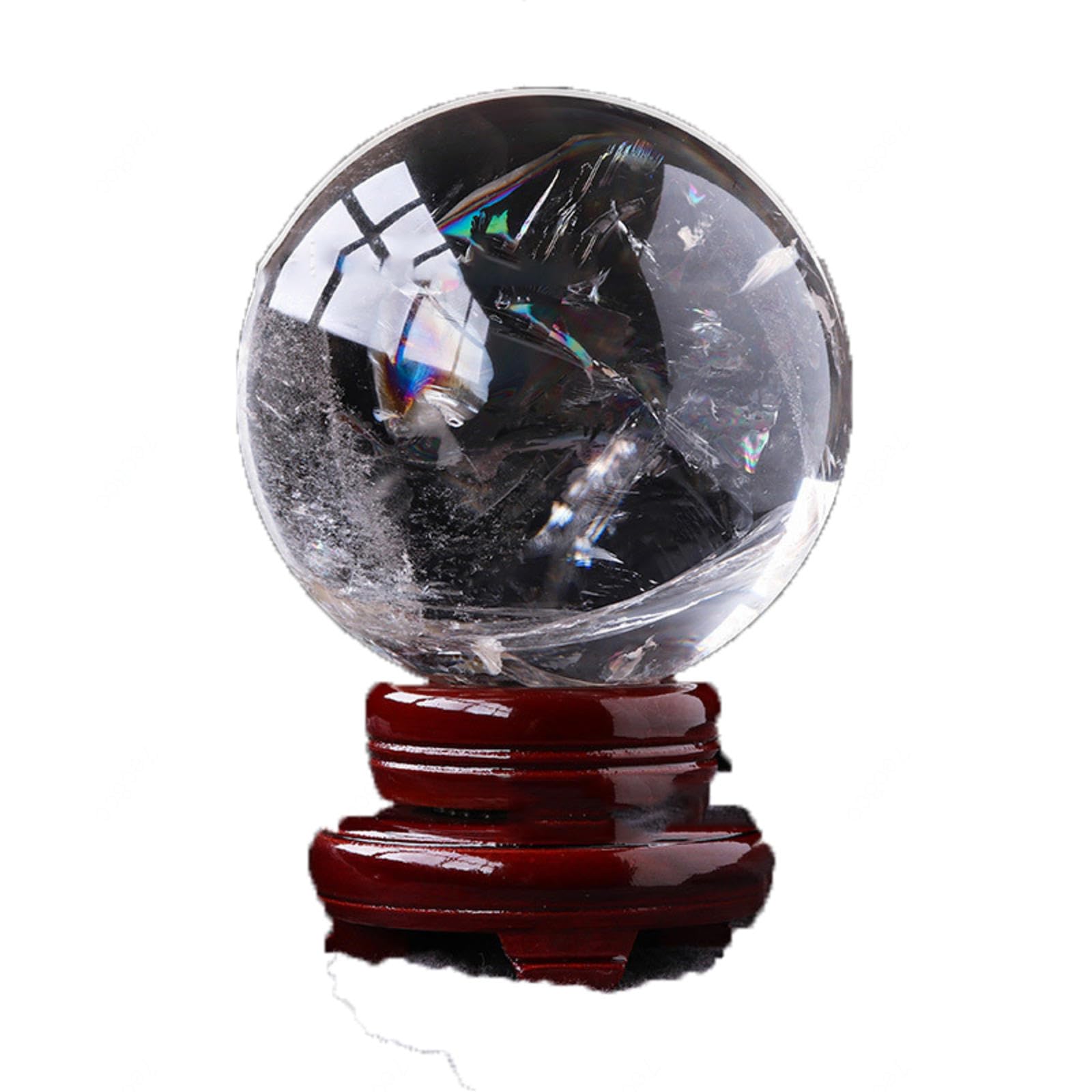 Amazon.co.jp: 水晶玉 水晶 台座付 丸玉 完全天然水晶玉 台座付き ン