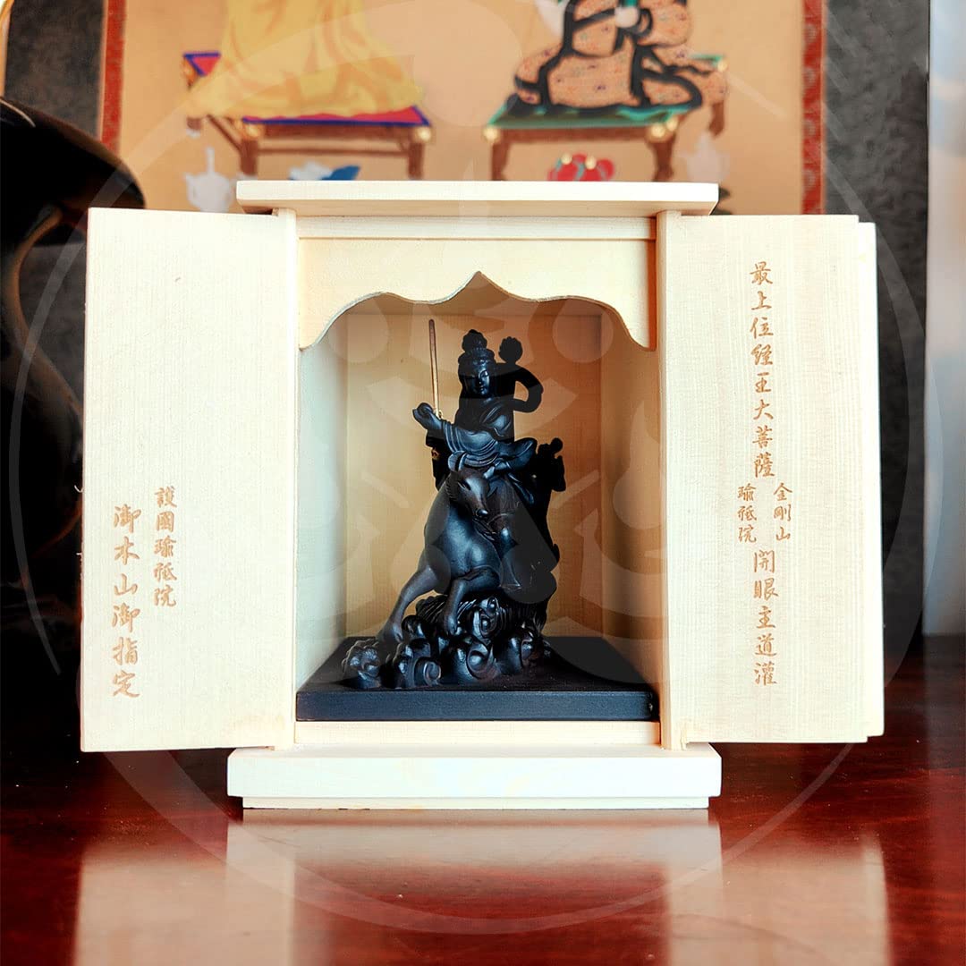 Amazon｜仏像 木彫り 諸天神「荼枳尼天（陀吉尼天）」 仏壇仏像 高級