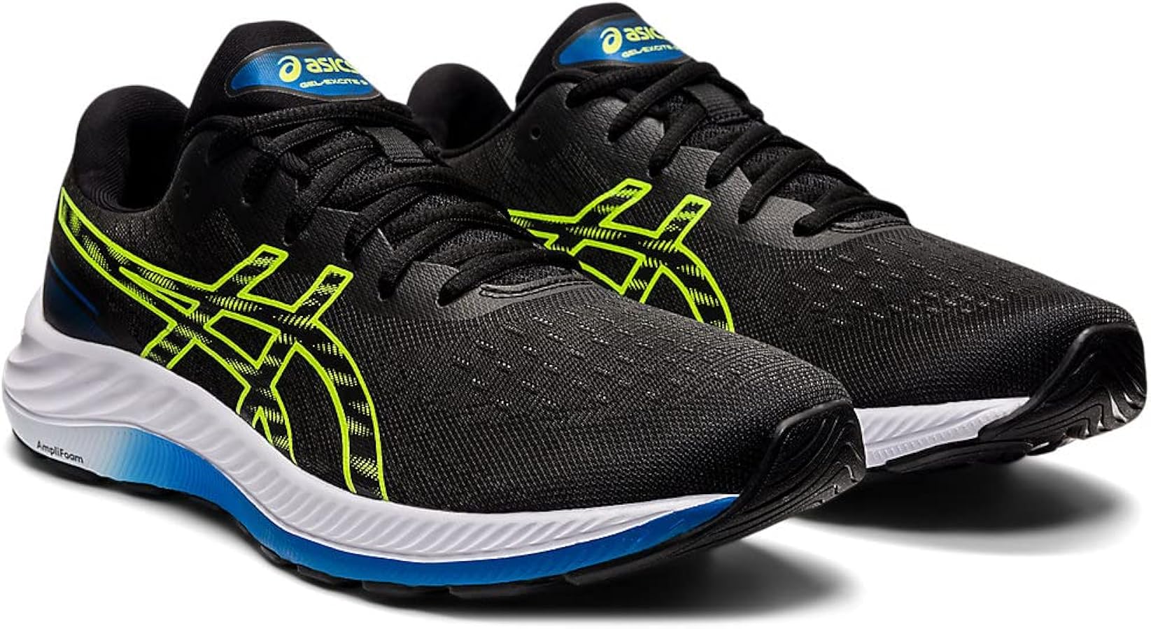 ASICS Men's Gel-Excite 9 Running Shoes, 10, Black/Hazard Green