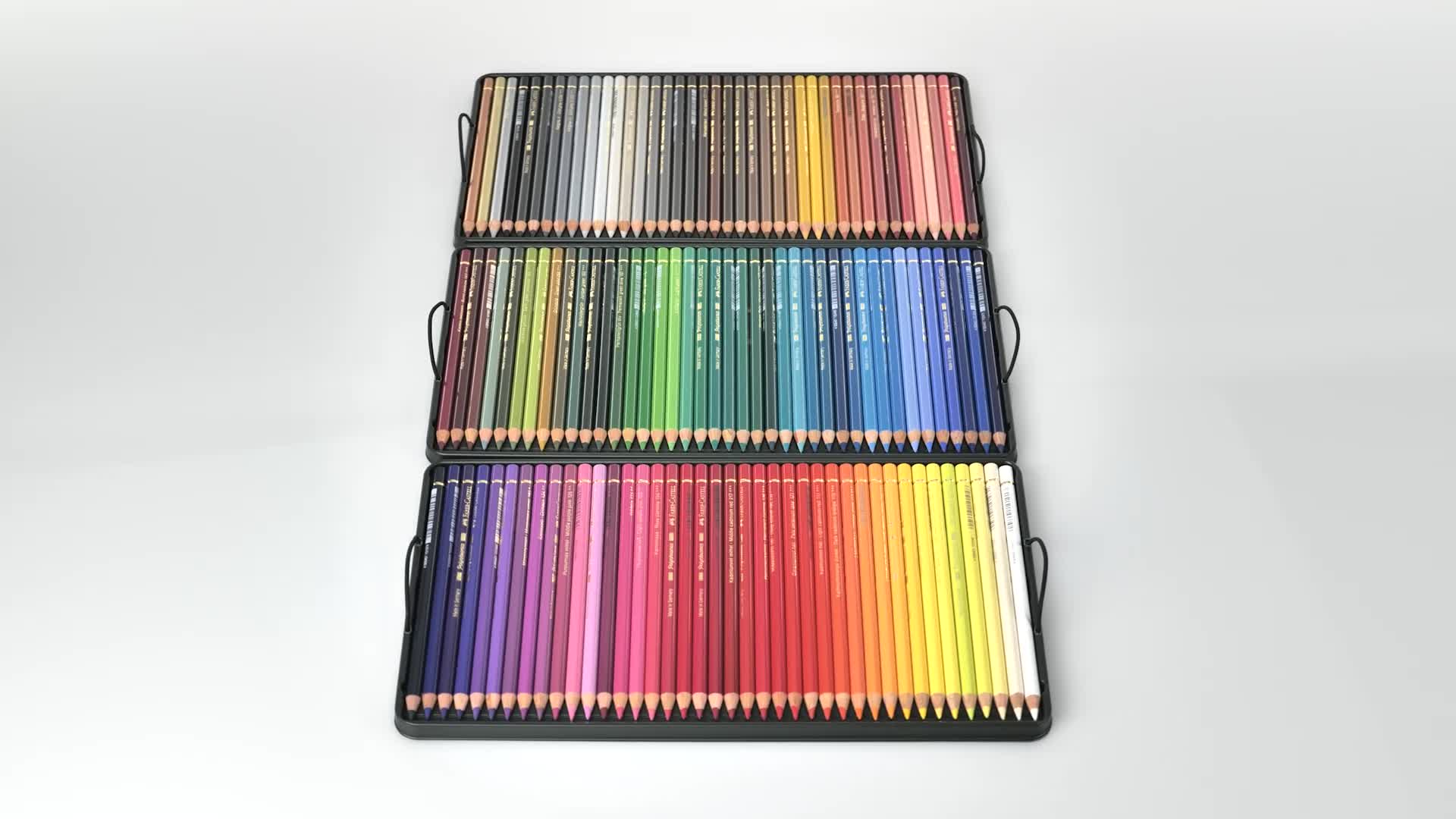 Amazon.co.jp: ファーバーカステル ポリクロモス色鉛筆セット 120色 缶