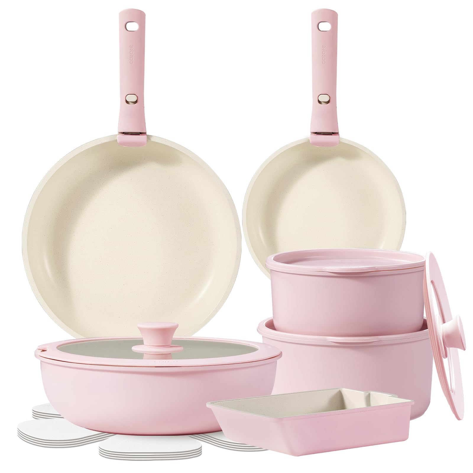 Amazon.co.jp: CAROTE カローテ フライパン セット 16点 IH対応 ガス火