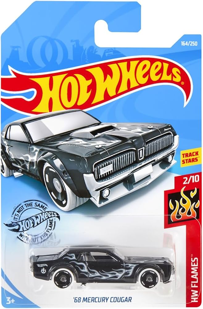 Amazon | Hot Wheels 2019 Hw Flames '68 Mercury Cougar, 164/250